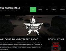 Tablet Screenshot of nightbreedradio.com
